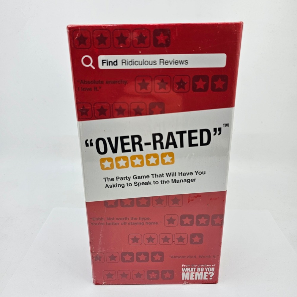 Over-Rated Board Game What Do You Meme Card Game Party Sealed